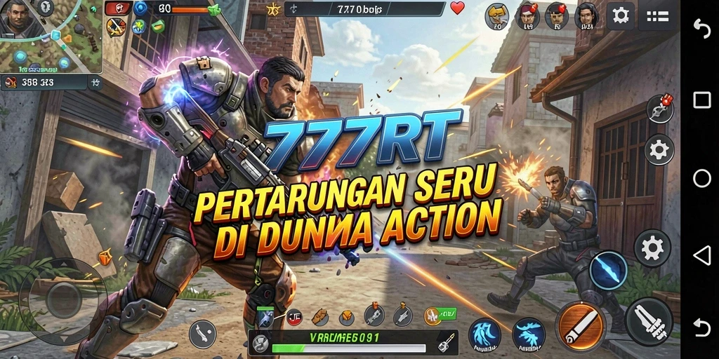 Screenshot menampilkan aksi seru dalam gameplay 777RT.