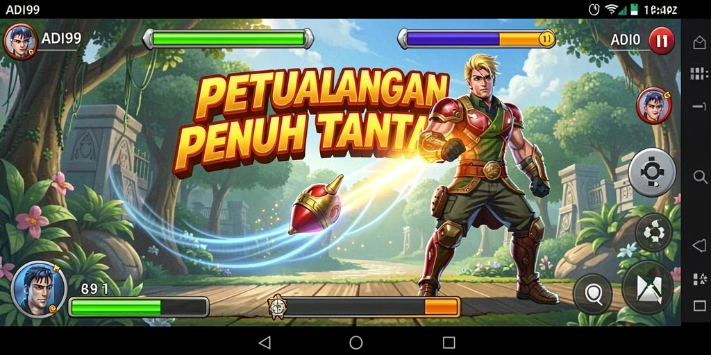 Screenshot ADI99 menampilkan aksi gameplay Arcade yang mendebarkan.