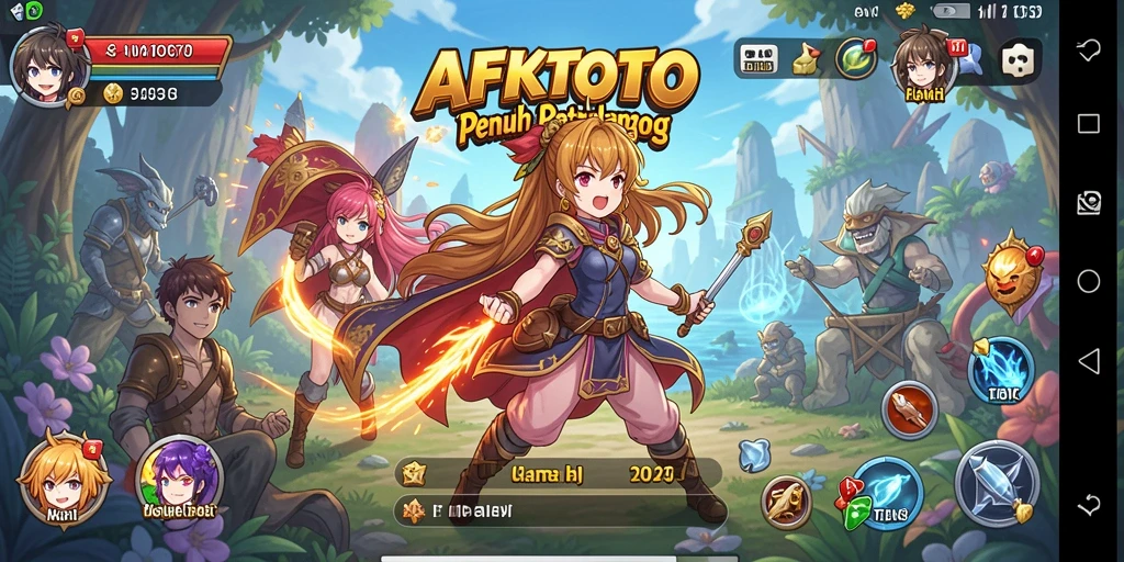 Tampilan menarik dari gameplay AFKTOTO yang penuh warna.