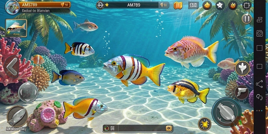 Tampilan gameplay seru dari game Tembak Ikan AMS789.