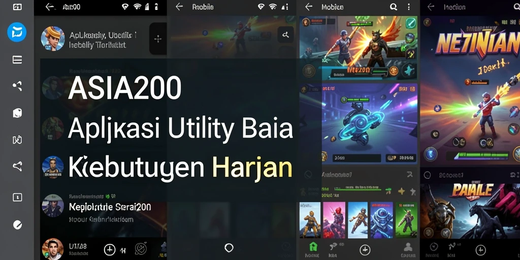 Tampilan utama ASIA200 yang menampilkan berbagai alat Utility.