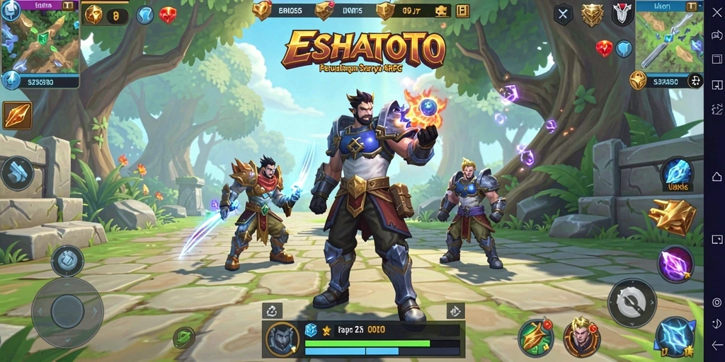 Tangkapan layar ESHATOTO menampilkan pertempuran epik dalam dunia ARPG yang memukau.