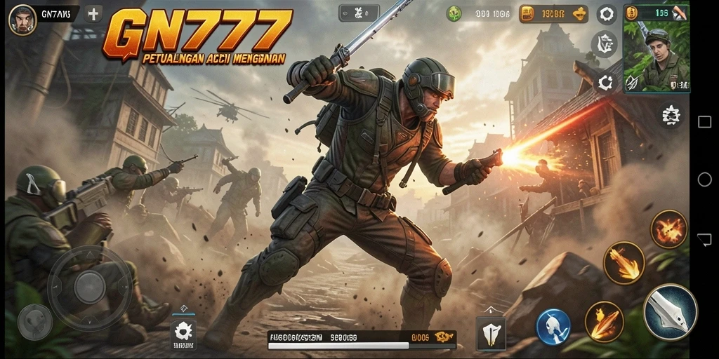 Tampilan gameplay seru dari GN777 dengan aksi mendebarkan.