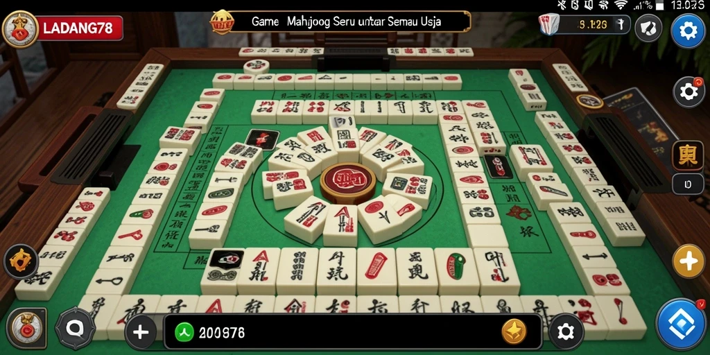Tangkapan layar dari gameplay <strong>LADANG78</strong> yang seru dan penuh strategi <strong>Mahjong</strong>.