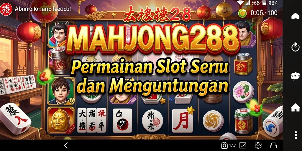 Tampilan menawan dari gameplay slot di MAHJONG288.