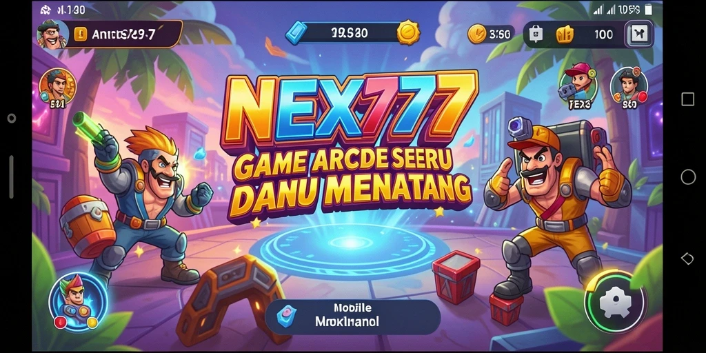 Tampilan gameplay seru dari NEX777 yang penuh warna dan tantangan.