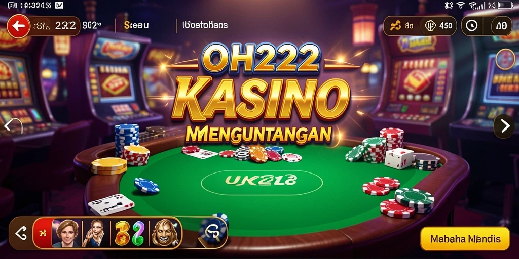 Tampilan gameplay seru dan mendebarkan di OH222.