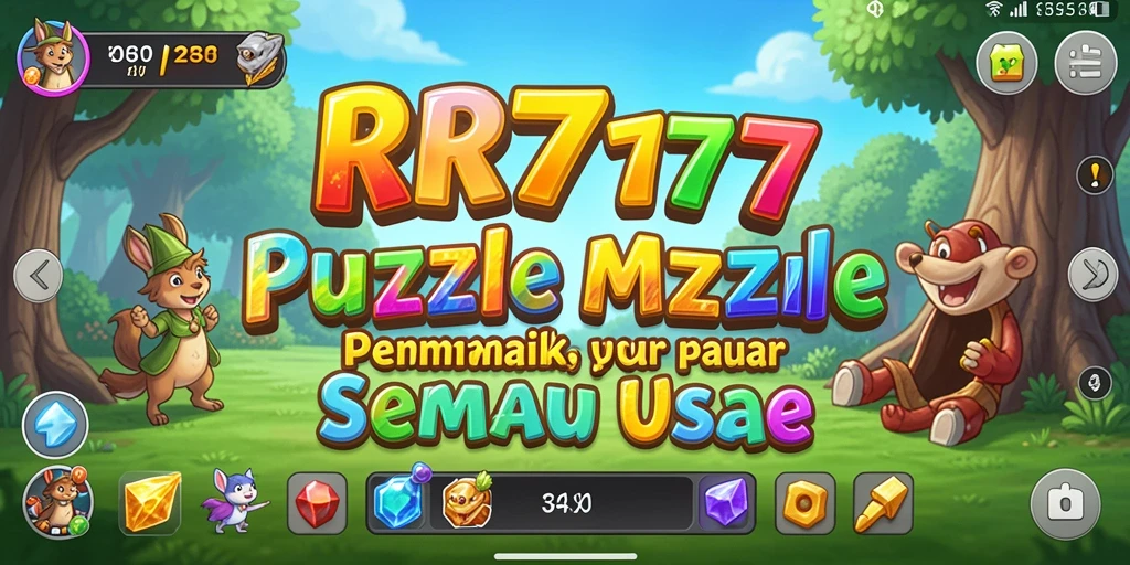 Tampilan gameplay puzzle RR777 yang menantang dan menarik.