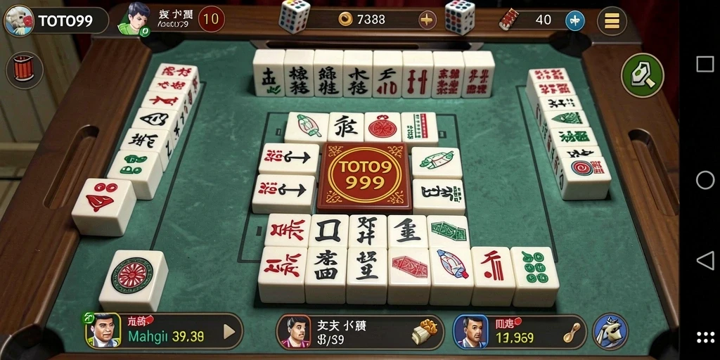Screenshot utama TOTO99 menunjukkan gameplay Mahjong yang menarik.