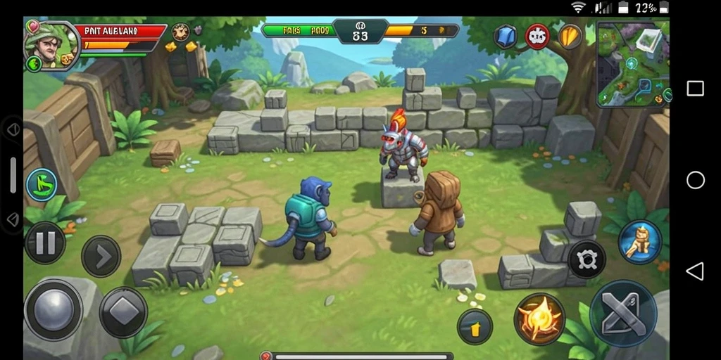 Tampilan gameplay V21 dengan tantangan puzzle yang seru.